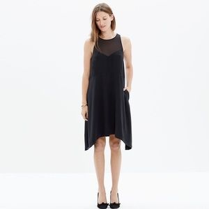 Madewell | Parkview Silk Dress Black Sz XS